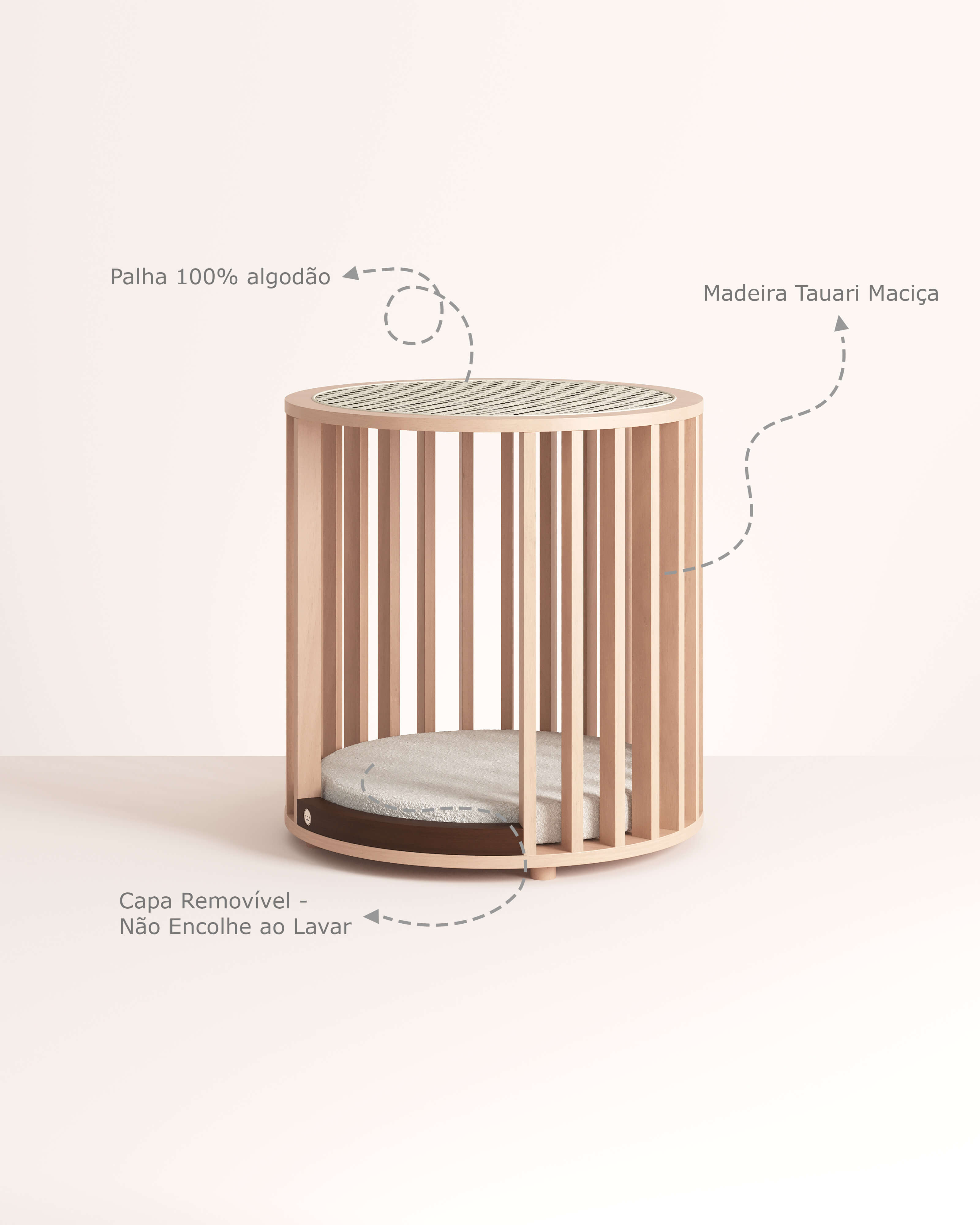 Casinha Collumn Oak - Pequeno Porte